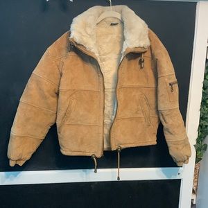 Gallery tan leather jacket